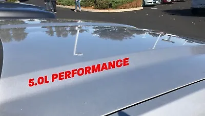 5.0L PERFORMANCE Hood Decal Pair Emblem FITS: Ford F150 Race Mustang Coyote V8 • $17.99