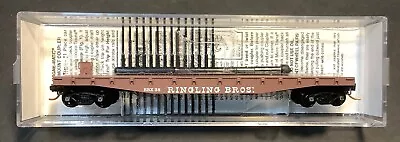 N Scale MTL - Ringling Brothers And Barnum & Bailey 50' Fishbelly Side Flat Car • $16