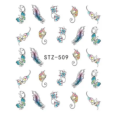 Nail Designs Glitter French Nail Stickers 3D Nail Decals Nail Art Sticker • $0.72