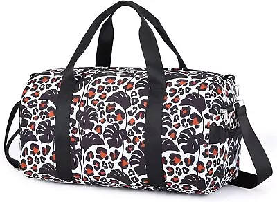 Dance Bag Girls Gymnastics Gym Kids Duffle Unicorn White Plant  • $36.76