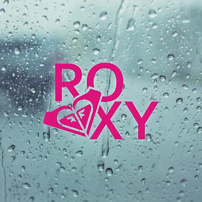 ROXY Die Cut Pink Vinyl Decal/Sticker 5 In X 3.3 In Surfer Girl Car Truck Window • $3.45