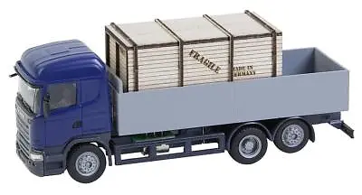 Faller Car System 161597 - H0 Truck Scania R 13 Hl Flatbed With Wooden (Herpa) • £138.09