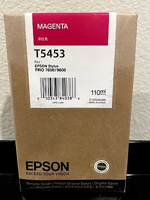 New Genuine EPSON T5453 Magenta Ink Stylus Pro 7600/9600-Factory Sealed • $84