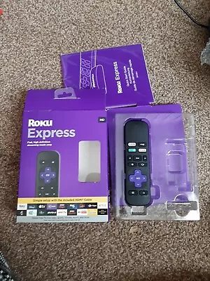 Roku Express HD Streaming Media Player Remote Read Descriptions  • £7.99