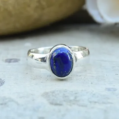 Lapis Lazuli 925 Sterling Silver Independence Day Handmade Ring Jewelry EM- 470 • $12