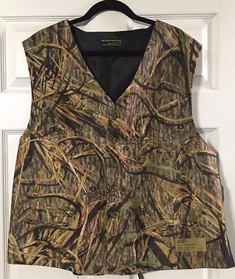 Mossy Oak Shadow Grass Full Back Chuck Vest Men's Formal Wedding Prom Size 48R • $39.95