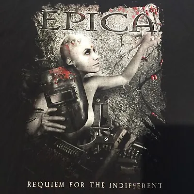 EPICA Requiem For The Indifferent - EUROPEAN TOUR - 2012 XL T-shirt • $15.99