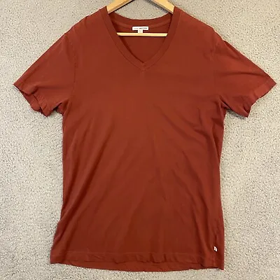 James Perse Mens Short Sleeve T-Shirt Size Large (3) Brick Red Cotton  • $11.99