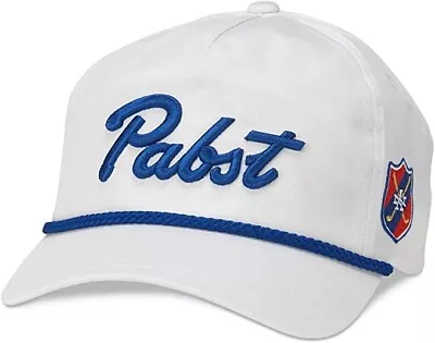 American Needle Pabst Blue Ribbon PBR Golf Rope Hat White Authentic OSFA New • $35.95