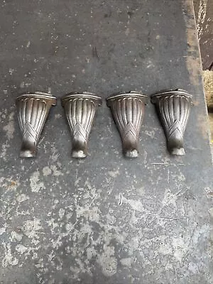 $140 • Buy Set Of 4 Vintage Cast Iron Decorative Legs Stove Furniture Bath Tub Feet