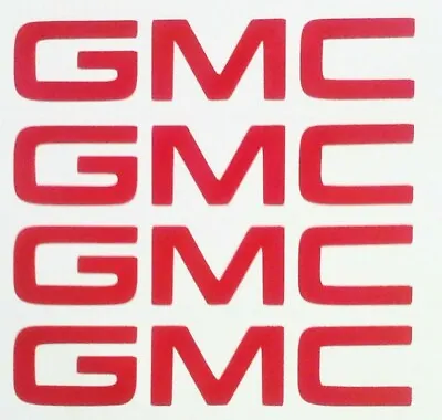 2.75  Red Gmc Wheel Rim Center Cap Logo Aftermarket Oem Decal Sticker   • $15.05