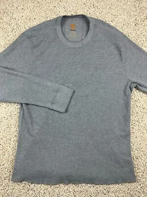 Timberland Long Sleeve Waffle Knit Thermal Crew Neck Shirt Gray Men’s Size 2XL • $15.74