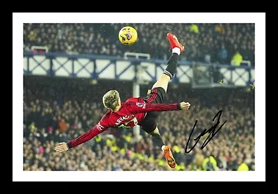 Alejandro Garnacho - Manchester United AUTOGRAPHED SIGNED & FRAMED PHOTO • £19.99