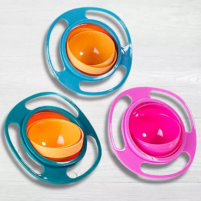 Baby Bowl 360 Degree Rotation Spill Resistant Gyro Bowl For Toddler Baby • $10.61