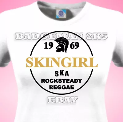 £11.50 • Buy SKINGIRL Skinhead SKA - ROCKSTEADY-SPIRIT Of 69 - Ladies Fitted T-Shirt