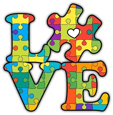 AUTISM Decal Sticker Someone I Love Has Autism. Puzzle Piece TRUCK CAR Window • $3.99