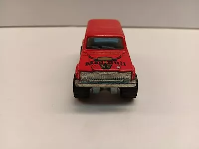 VINTAGE MAJORETTE #236 RED JEEP CHEROKEE 4x4 MAD BULL 1/64 FRANCE • $4.88