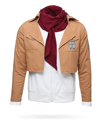 Attack On Titan Mikasa Ackerman (Size: 2XL) Cosplay Costume Jacket Hoodie Scout • $39.99
