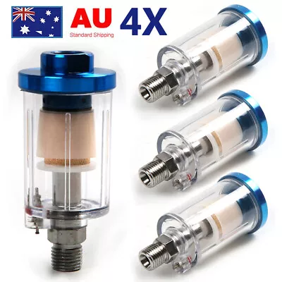 4PCS Spray Gun Air Compressor Air Regulator Oil Water Separator Trap Filter Set • $42.99