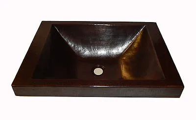 # 78 Mexican Copper Sink Bathroom 20 X14 Inches    Rectangle  • $237.99