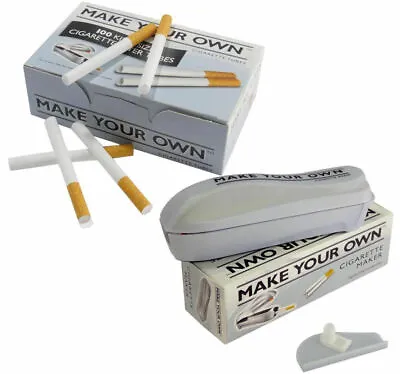 Make Your Own Cigarette King Size Filter Tubes Concept + Filler Machine • £10.99