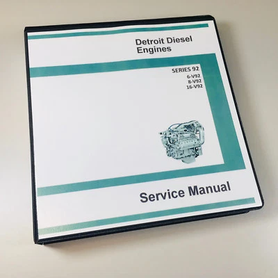 $69.97 • Buy Gm Detroit Diesel Series 92 V92 6V92 8V92 16V92 Engine Service Manual Shop Book