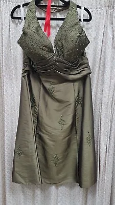 £14.99 • Buy Jora Dress (Green-Size 12) Cocktail,  Ball, Cruise, Formal Event, Wedding Guest