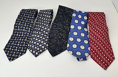 5 Neckties 2-BURBERRY-MEN’S TIE  100% 3-Josh Bach Excellent Condition • $25