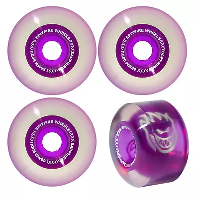 Spitfire Skateboard Wheels 58mm Sapphire 90A Purple Soft And Fast With F4 Core • $46.95