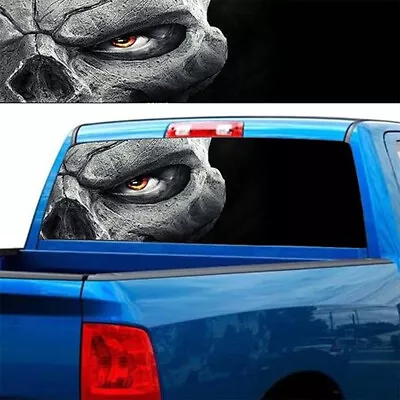 Car Rear Window Vinyl Sticker Skull Graphic Decal For Truck SUV Jeep • $26.57