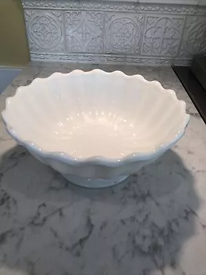 Antique Footed Fluted Milk Glass Bowl-pat’d Nov 8th 1870 • $16.99