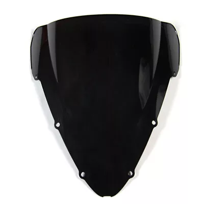 Black Double Bubble Windshield For Honda CBR600F4i 2001 03 04 05 2007 Windscreen • $22.85