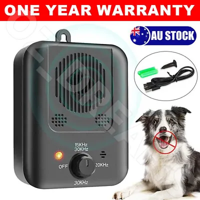 Dog Barking Stop Ultrasonic Outdoor Training Bark Control Anti-Bark Device House • $23.95