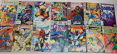 Estate Lot 13 Vintage Super Heroe Comic Books - Batman Spiderman Superman • $36.99