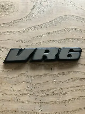 Genuine VW VR6 Rear Badge - Chrome & Black -  Corrado • $35.76