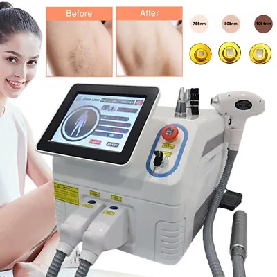 808/755/1064nm Diode Laser Hair Removal Picosecond Tattoo Removal+Nd Yag Machine • $1589.99