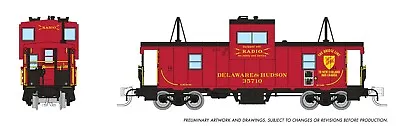 Rapido N Scale 510030 Wide Vision Caboose Delaware & Hudson (D&H) #35717 New! • $52.85