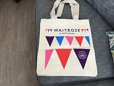 Waitrose ReusableTote Bag The Queens Platinum Jubilee 2022 New With Tag • £5