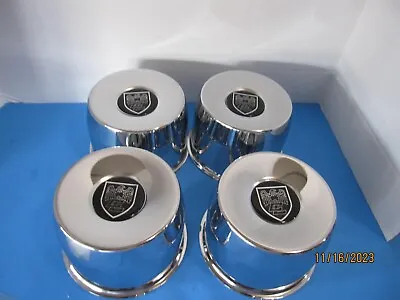 4  Caps Steel  Chrome  8 Lug  Center Line 5.1  Od  Vintage With 5  Inches Tall • $56.85