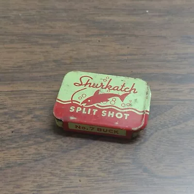 Vintage Shurkatch Split Shot Fishing Tin Weights Sinker No. 7 Buck Fish Old  • $7.99