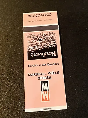 Vintage Matchbook: “MARSHALL WELLS STORES” • $8.46
