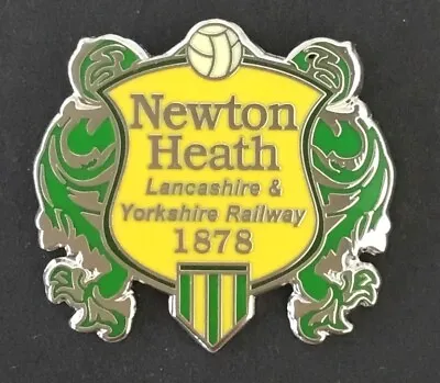 Newton Heath Man United Original Crest 1878 Souvenir Enamel Pin Badge • £6