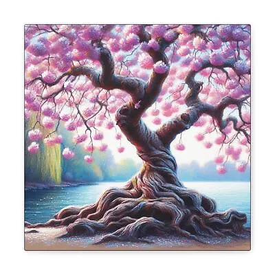 Japanese Cherry Tree Blossoms Wall Art Gallery Wrapped Canvas • $80