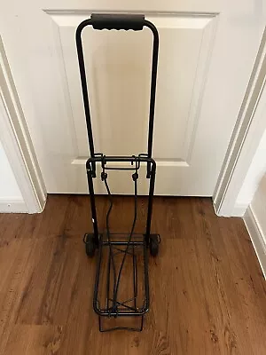 Mini Folding/Collapsible 2 Wheel Lightweight Luggage Cart With 2 Bungee Cords • $35