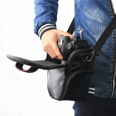 Shockproof DSLR Camera Bag Shoulder Lens Carry Case For Canon Nikon EOS SLR Sony • £9.99