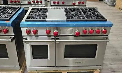 48  Wolf Dual Fuel Range DF4865G - 6 Burner With Griddle • $10999.99