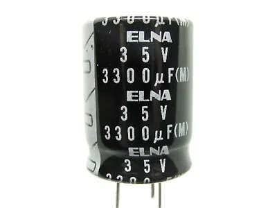 1000UF To 6800UF - 16V To 63V - 3-Lead Electrolytic Capacitors - ELNA *NOS* • $1.95