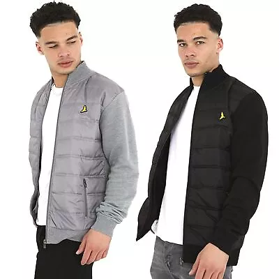 Mens Bomber Jacket Zipped Padded Winter Walking Casual Coat Jacket Brave Soul • £23.99