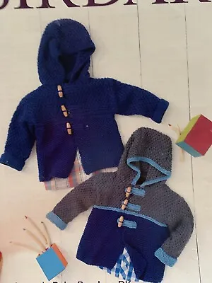 £3.50 • Buy Sirdar 4936 Knitting Pattern Snuggly Baby Bamboo DK Baby Boy's Duffle Coat