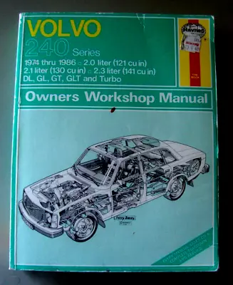 Volvo 240 Series 1974 Thru 1986 Haynes Repair Manual  All Gasoline Engine Models • $10.49